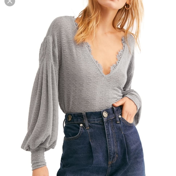 Free People Sweaters - Free people Dream Girl Pointelle Top